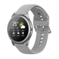 22mm silicone watch strap with silver buckle for Xiaomi Haylou Solar LS05, gray