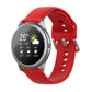 22mm silicone watch strap with silver buckle for Xiaomi Haylou Solar LS05, red