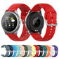 Assorted silicone 22mm watch straps with silver buckles, colors, for Xiaomi Haylou Solar LS05