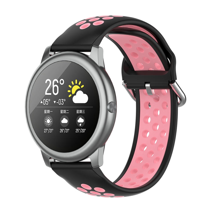 Silicone Sports Two-tone Strap, Size: 22mm, For Xiaomi Haylou Solar LS05