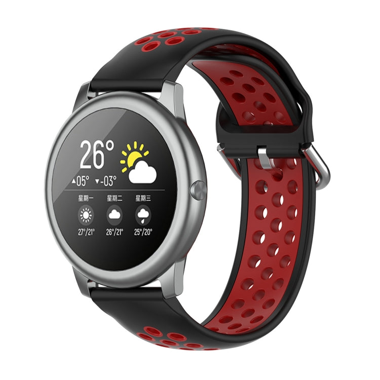 Silicone Sports Two-tone Strap, Size: 22mm, For Xiaomi Haylou Solar LS05