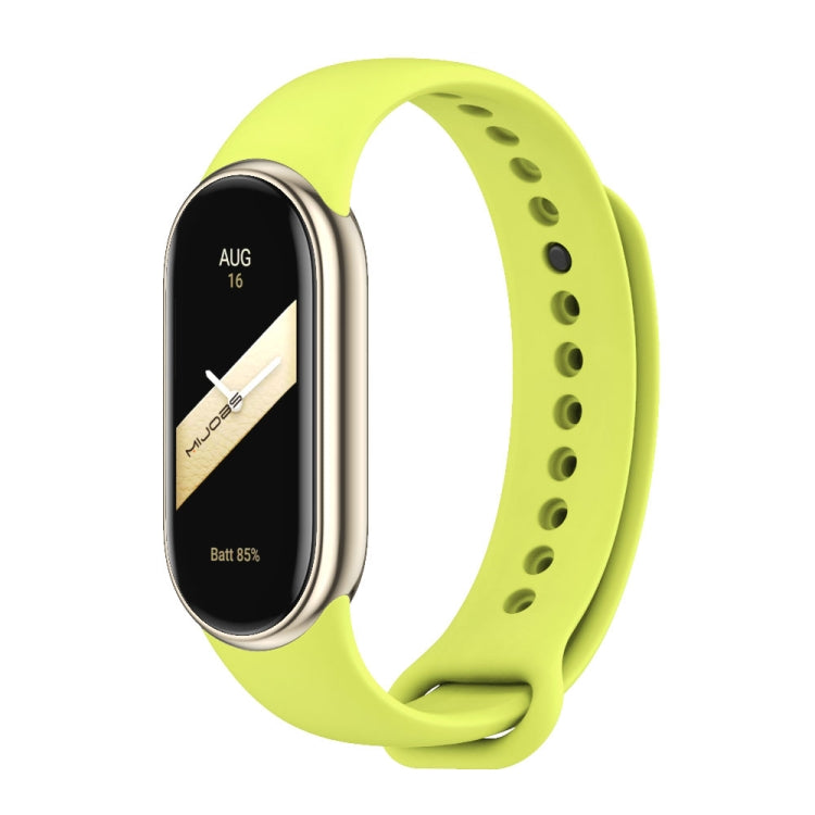 MIJOBS Metal Buckle Solid Color Silicone Watch Band, For Xiaomi Smart Band 11 / 10 / 9 / 8