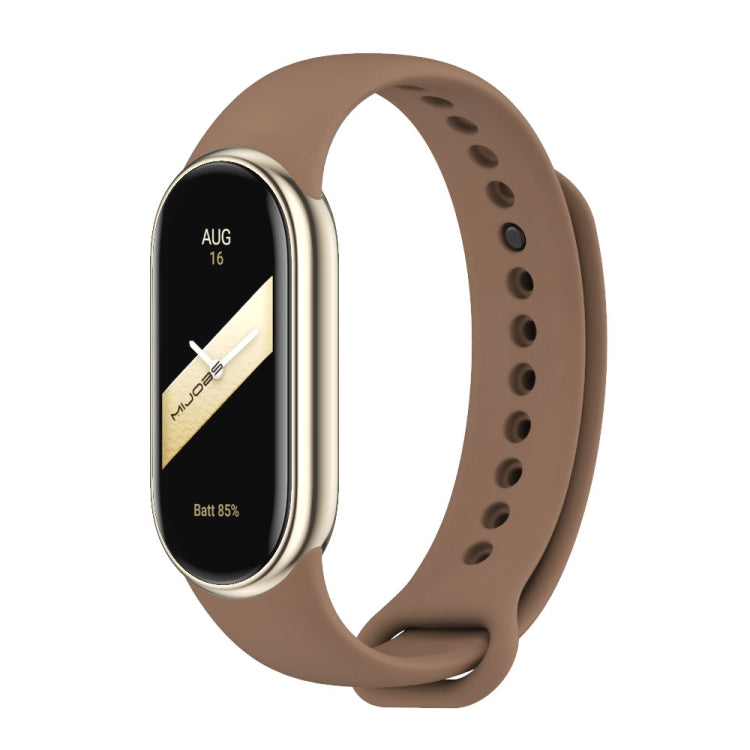 MIJOBS Metal Buckle Solid Color Silicone Watch Band, For Xiaomi Smart Band 11 / 10 / 9 / 8