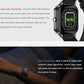 Black smartwatch with heart rate sensor and sleep monitoring display