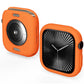 Orange TPU Apple Watch case with open back and raised screen frame