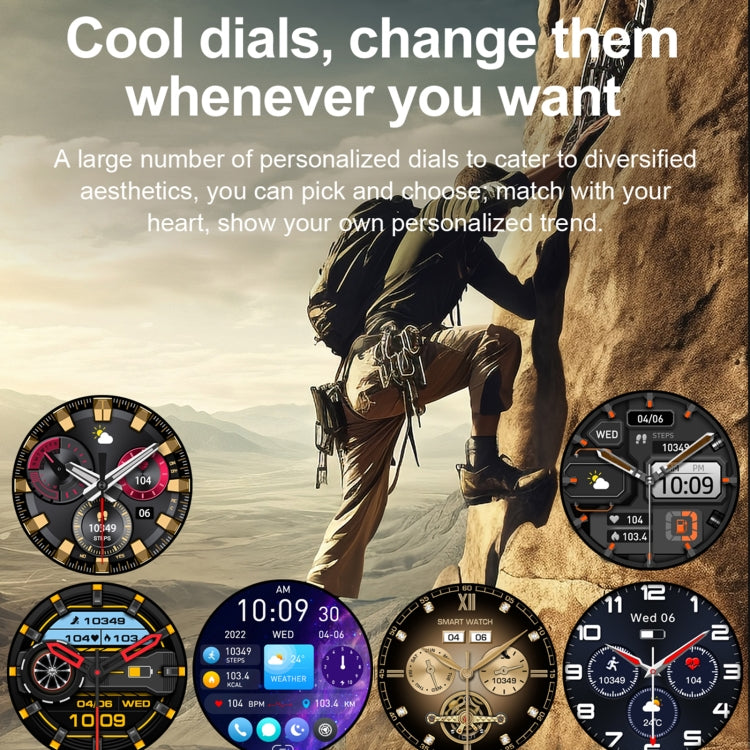 K65 1.43 inch Bluetooth Call Smart Watch, Support Heart Rate / Blood Oxygen