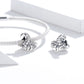 Silver bracelet with two witch hat charm beads with star cutouts