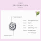 Sterling silver wheat ear charm bead with CZ pavé accents