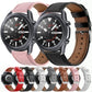 Set of leather watch straps with pin buckles in pink and black styles