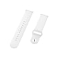 White silicone watch strap pieces with SLR buckle clasp