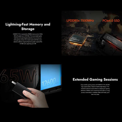 ONE-NETBOOK OneXPlayer F1 Pro 7-inch Handheld Game Console 32GB 2TB Windows 11 AMD Ryzen AI 9 HX 370