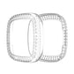 Double Row Plating Diamonds PC Protective Case, For Fitbit Versa 3 / Versa Sense