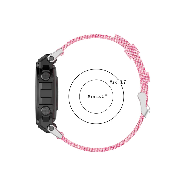Nylon Canvas Replacement Strap with Utility Knife, For Huami Amazfit Ares A1908, For Huami Amazfit T-Rex  A1918