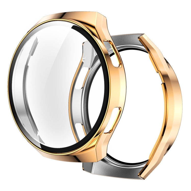 2 in 1  Tempered Glass Screen Protector + Fully Plating PC Case, For Huawei Watch GT2e