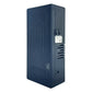 Dark blue signal jammer with side ports and small GPS module attached