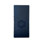 Dark blue signal jammer back panel with hex-pattern ventilation grille