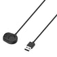 xDfind black magnetic watch charger with round contact pad and USB-A plug