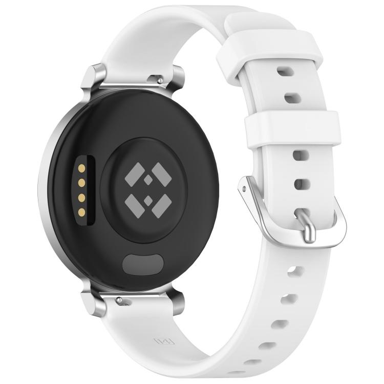 xDfind Quick Release Silver Buckle Silicone Watch Band Wristband, For Garmin Lily 2