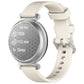 xDfind Quick Release Silver Buckle Silicone Watch Band Wristband, For Garmin Lily 2