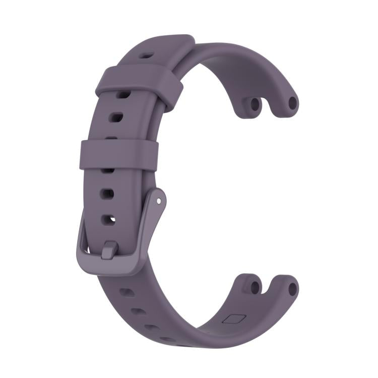 Purple silicone watch band with buckle and adjustment holes for Garmin Lily