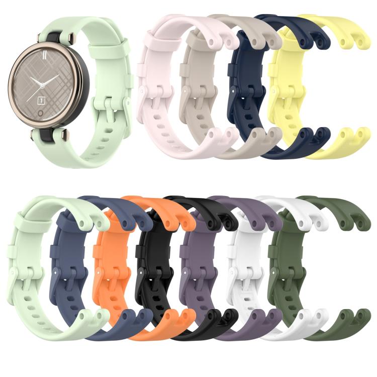 Silicone watch bands in assorted colors, including mint, pink, navy, orange, and black