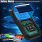 KONNWEI KW420 OBD2 scanner tool on-board, showing blue backlit color display