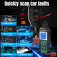OBD2 fault diagnostic scan tool with 2.8-inch color screen and control buttons
