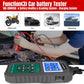 KONNWEI KW470 car battery tester mode on color screen with battery clamps