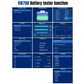 KONNWEI KW700 battery tester function screen with options and waveform readout