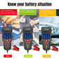 KONNWEI KW700 car battery tester with red, green, and yellow status lights