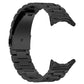 Black metal watch band showing the folding clasp and underside
