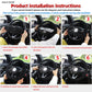 Breathable mesh elastic steering wheel cover for 38cm wheels, dark grip texture