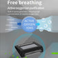 Solar car air purifier with solar panel and front vent for active oxygen ion purification