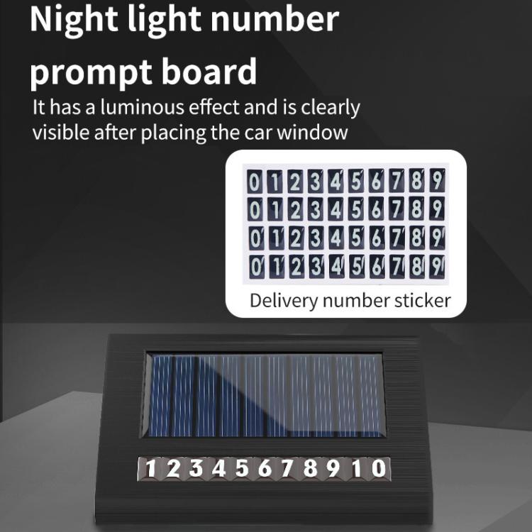 Solar car air purifier with delivery number sticker and visible front solar panel