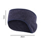 Winter riding turban headband ear warmer, heather dark blue, 26cm x 12cm