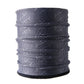 Windproof fleece hood scarf tube with dark-blue and light-blue swirl lines, ribbed fit
