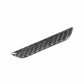 Carbon fiber trunk logo sticker strip, dark gray woven pattern