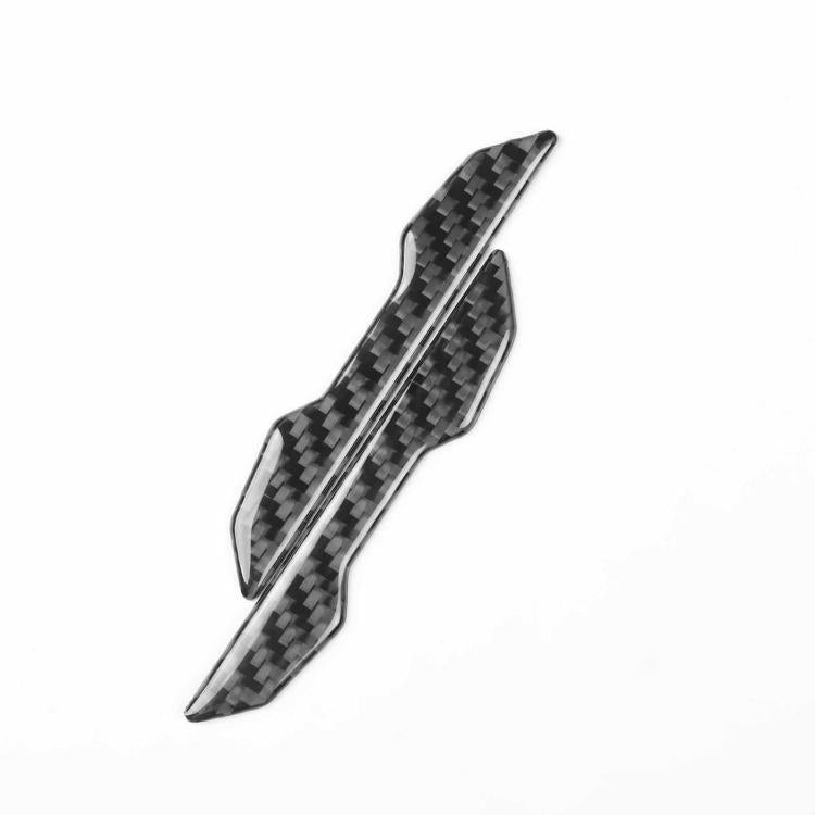 Black carbon fiber rearview mirror anti-collision sticker, shaped insert