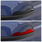 Black and red carbon fiber rearview mirror anti-collision stickers on mirror covers