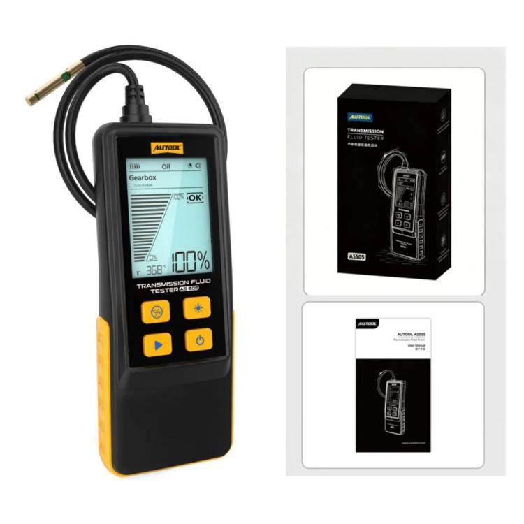 Car gearbox oil test detector handheld with LCD screen and attached probe cable