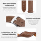 xDfind Flat Head Black Shark Fine Grain Leather Watch Band, For Fitbit Versa 4 / 3 / Sense2 / 1 20mm, For Fitbit Versa 2 / Versa / Versa Lite 22mm