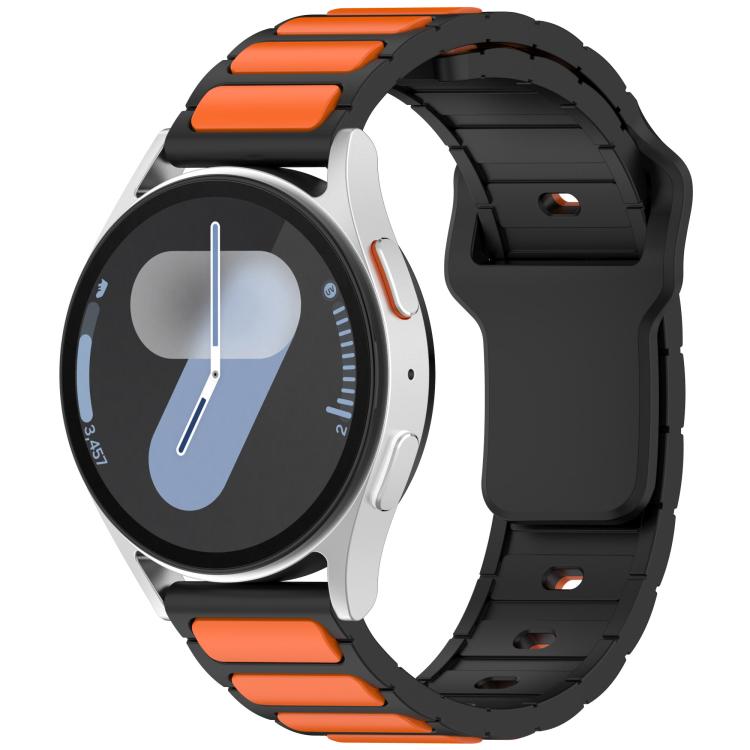 I-Shaped Dual Color Silicone Watch Band, 18mm