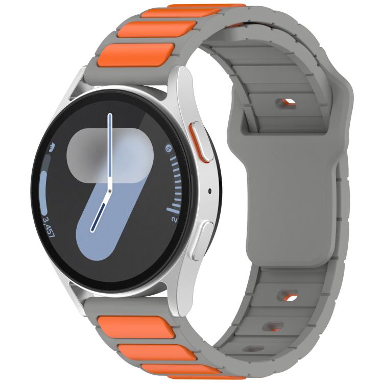 I-Shaped Dual Color Silicone Watch Band, 18mm