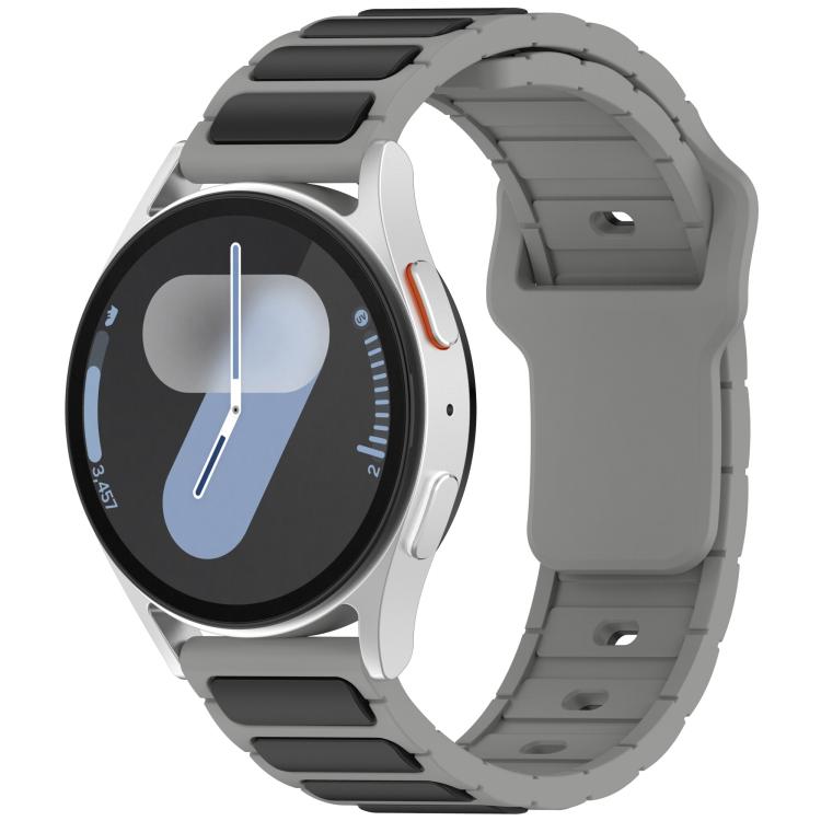I-Shaped Dual Color Silicone Watch Band, 18mm