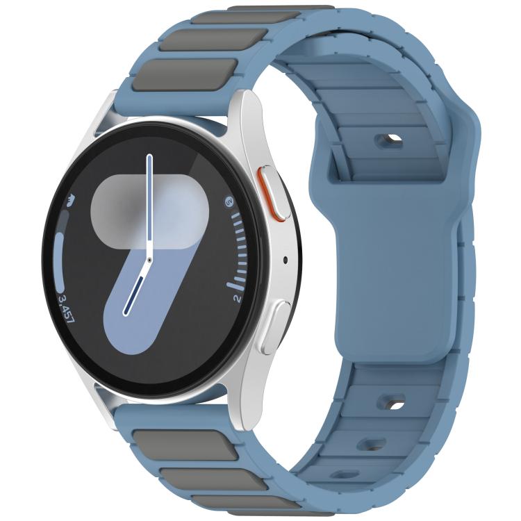 I-Shaped Dual Color Silicone Watch Band, 18mm