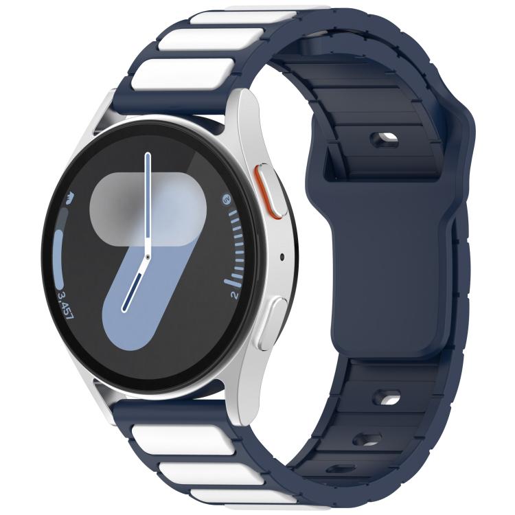 I-Shaped Dual Color Silicone Watch Band, 18mm