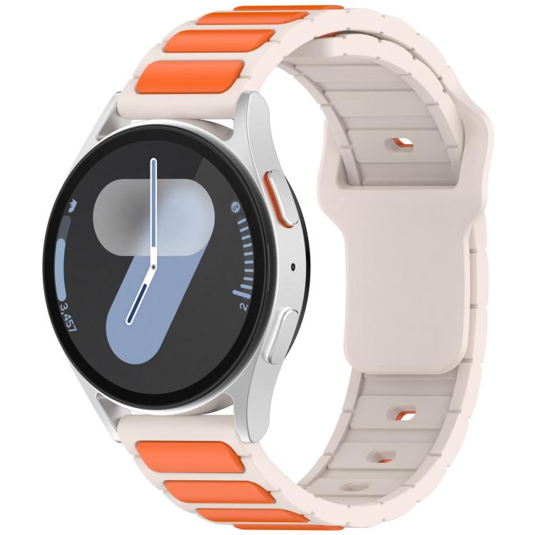 I-Shaped Dual Color Silicone Watch Band, 18mm