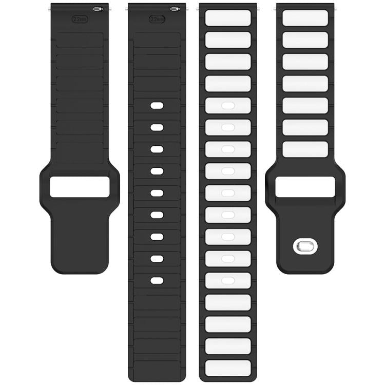 I-Shaped Dual Color Silicone Watch Band, 18mm