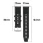 Black xDfind watch band with 22 mm width and 89 mm and 123 mm strap lengths