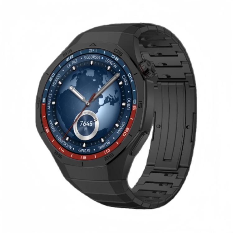Arc One-beads Side-detachable Buckle Titanium Alloy Watch Band, For Huawei Watch GT 5 Pro 46mm
